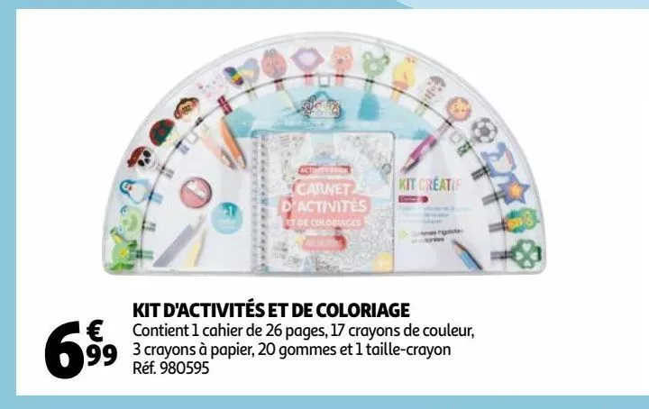kit d'activités et de coloriage