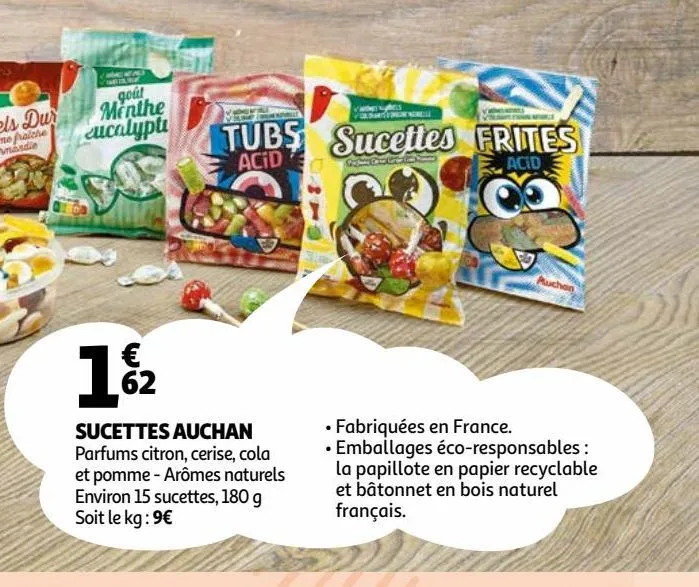 sucettes auchan