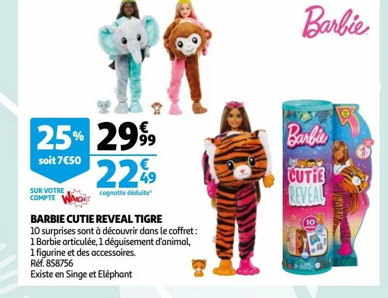 barbie cutie reveal tigre