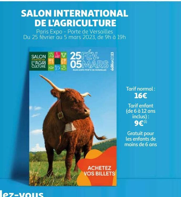 SALON INTERNATIONAL DE L'AGRICULTURE