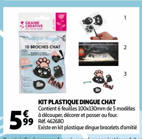 KIT PLASTIQUE DINGUE CHAT