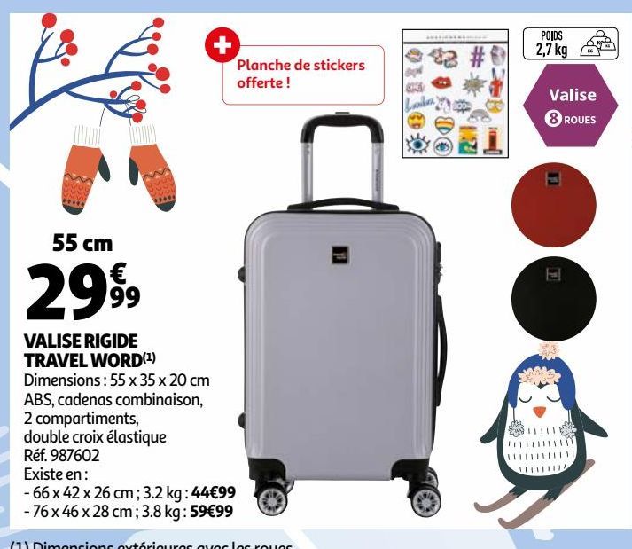 valise rigide travel word