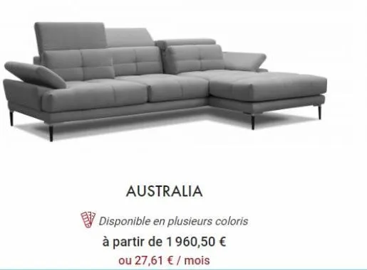 australia  disponible en plusieurs coloris à partir de 1960,50 €  ou 27,61 € / mois 