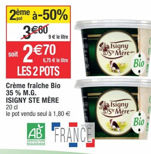 crème fraîche Isigny Sainte Mére