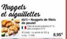 nuggets et aiguillettes  85272- nuggets de filets de poulet  fadi paulitornis 7% 33%  45 park-l03 lok 17,30  8,95€ 