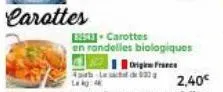 carottes  exc-carottes  en rondelles biologiques  origifree  4b lesacht de la kg: 44 