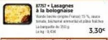 87757- lasagnes à la bolognaise wandbergf%  bil www  late 250g  3.30€ 