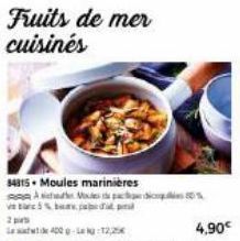 2 p  La  84315 Moules marinières A sich Vete5%b  400-L12,25€  Mes the pac dice0%  4.90€ 