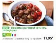 4- boulettes pur bouf 15% m.g. biologiques  laste- 11,95€ 