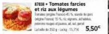 87838 tomates farcies et riz aux légumes fresco  25%  quistat.p  2015 5,50€ 