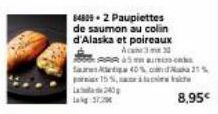 84809-2 Paupiettes de saumon au colin d'Alaska et poireaux  A  AAR 5  por 15%,  240  40% 21%  8,95€ 