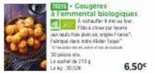 ess-cougères  à l'emmental biologiques  fatal er  aidatast plachos par be that of  30  la 13  6,50€ 
