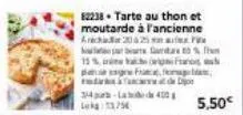 82238 tarte au thon et moutarde à l'ancienne arecha 202  15%  page face  34-400 375  daartoe  de dijo 