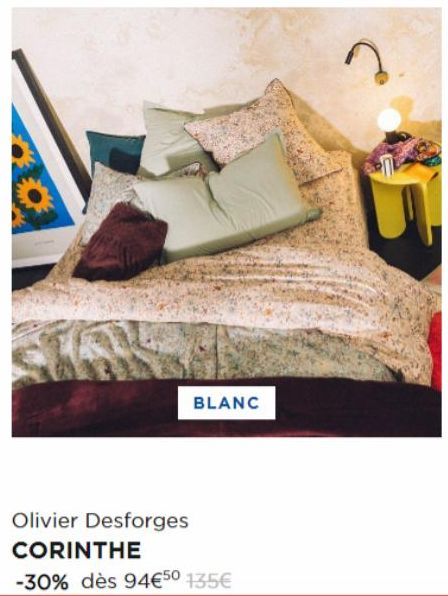 BLANC  Olivier Desforges CORINTHE  -30% dès 94€50 135€ 