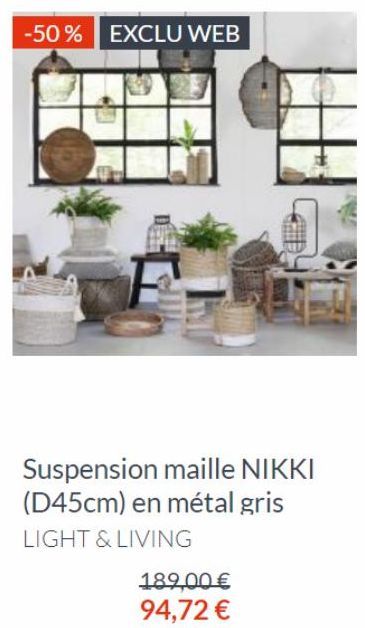 suspension Maille