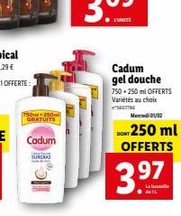 gel douche Cadum