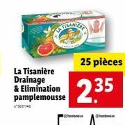 La Tisanière Drainage & Elimination pamplemousse  25 pièces  2.35 