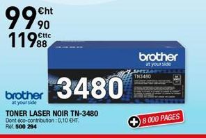 9990 11988  brother  at your side  3480  brother at your side  TN3480 