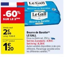 beurre Le Gall