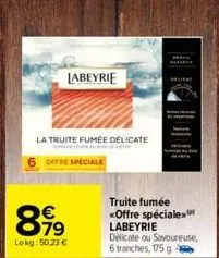 truite fumée labeyrie