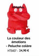 La couleur des émotions  - Peluche colère HT5407 - 24,90 € 