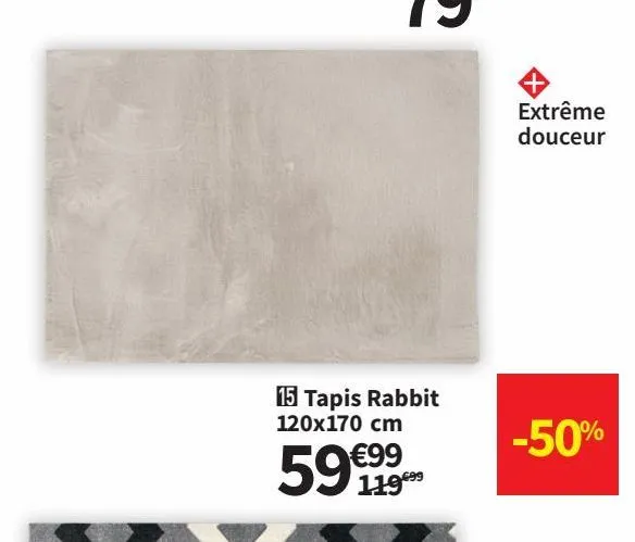 tapis rabbit 120x170 cm