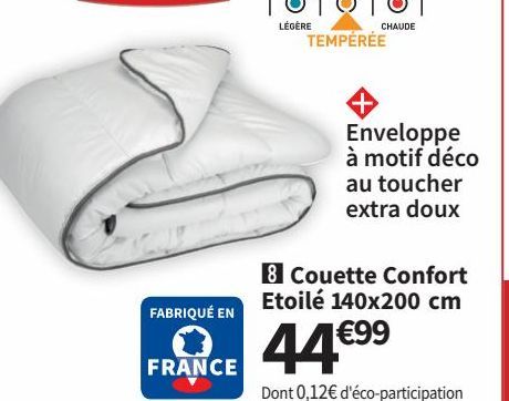 couette Confort Etoile 140x200 cm