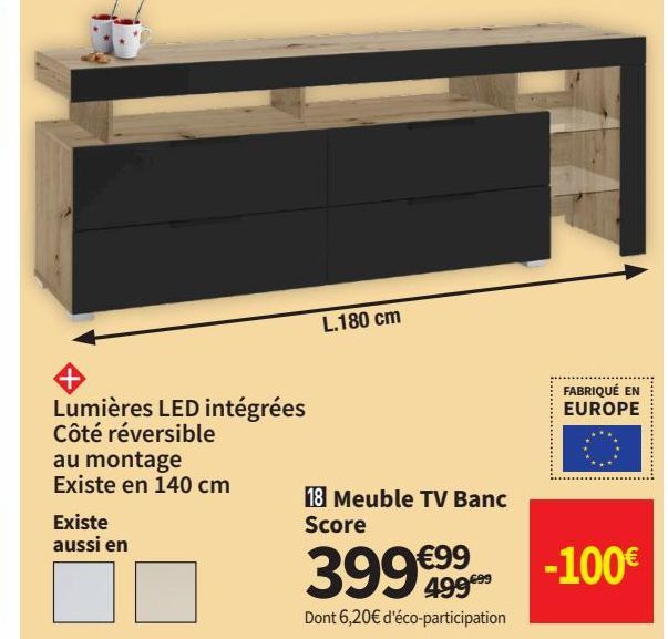 meuble TV Banc Score