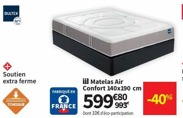 matelas air confort 140x190cm