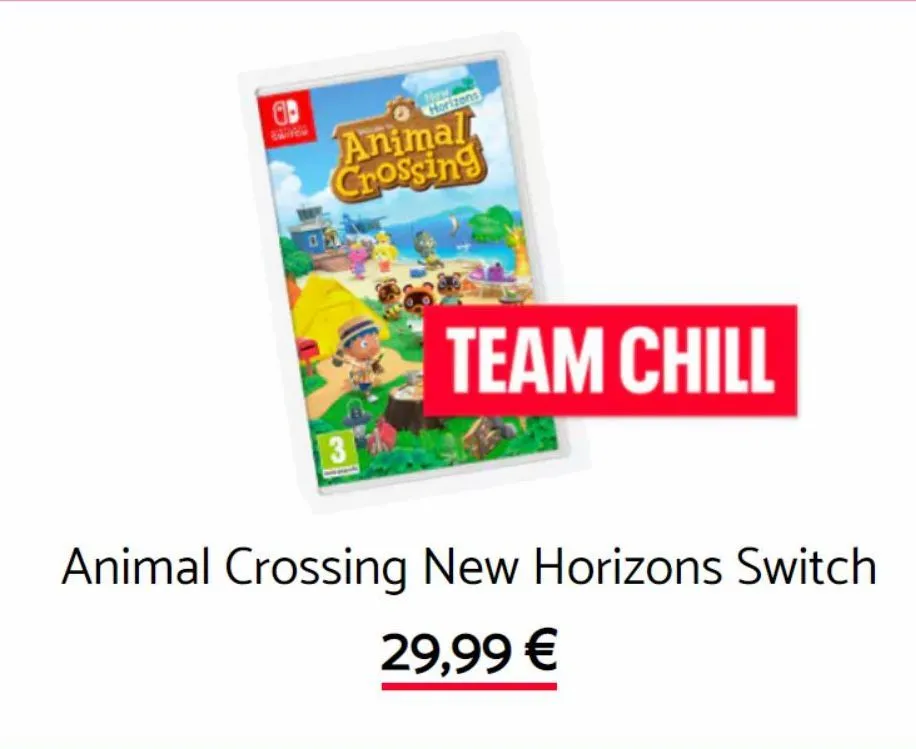 animal crossing  del  horizons  3  team chill  animal crossing new horizons switch  29,99 €  