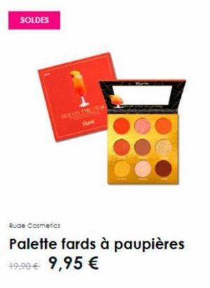 SOLDES  SEX ON THE FA  Rude Cosmetics  Palette fards à paupières 19.99€ 9,95 € 