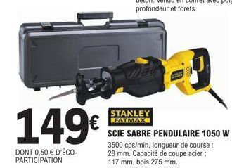 scie sabre Stanley