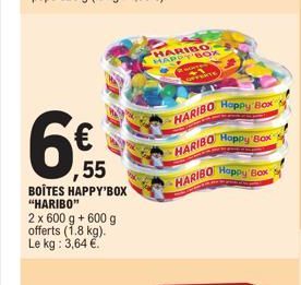 boîtes Haribo