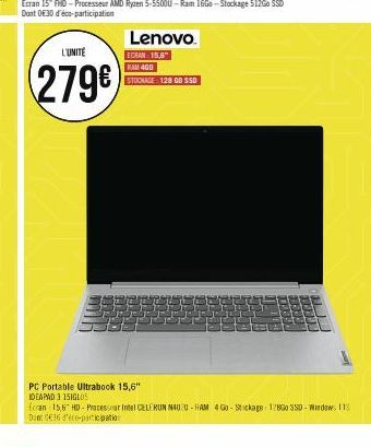 écran Lenovo