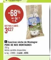 saucisse sèche 