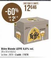 bière blonde Leffe