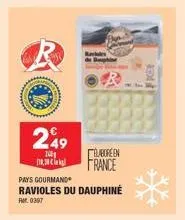 r  249  200  pays gourmand  ravioles du dauphine  fr. 0307  elabore en france  iffer 