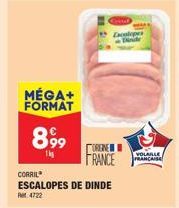 escalopes de dinde Corril