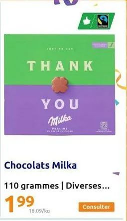 chocolats milka