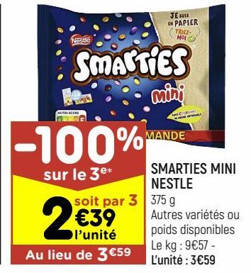 smarties mini Nestlé