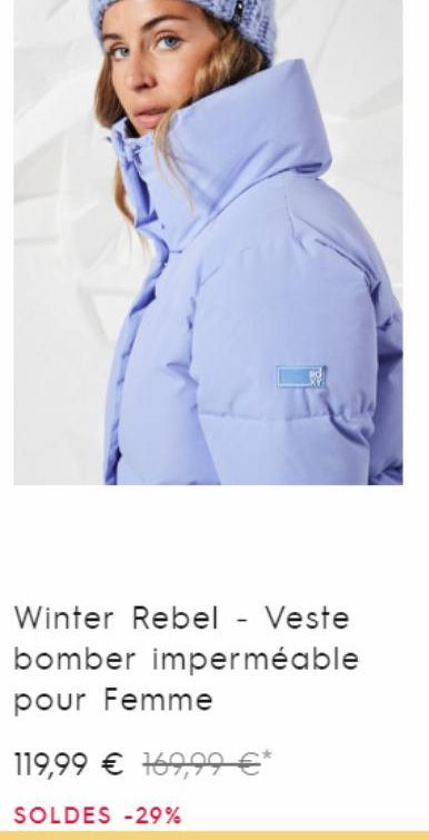 Winter Rebel - Veste bomber imperméable pour Femme  119,99 € 169,99 €*  SOLDES -29% 