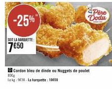 nuggets de poulet Père Dodu