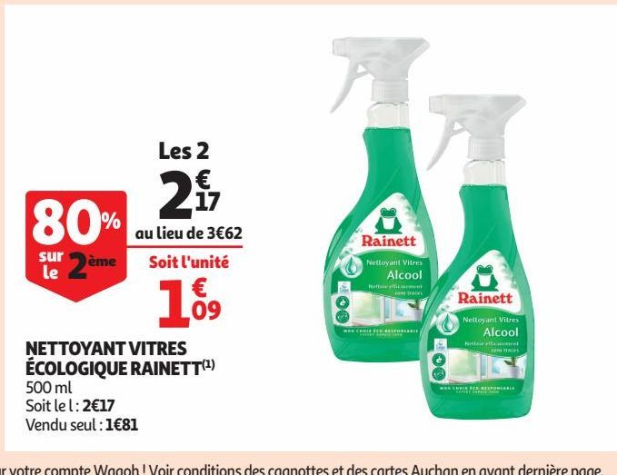 NETTOYANT VITRES ÉCOLOGIQUE RAINETT(1)