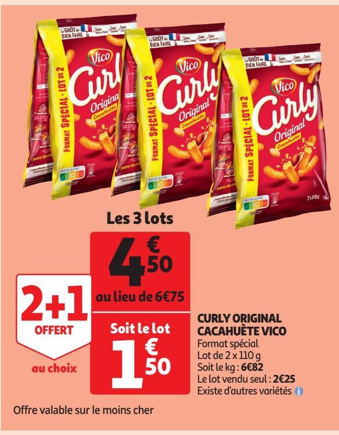 CURLY ORIGINAL CACAHUÈTE VICO 