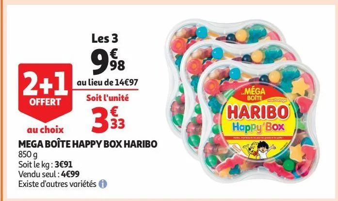 mega boîte happy box haribo