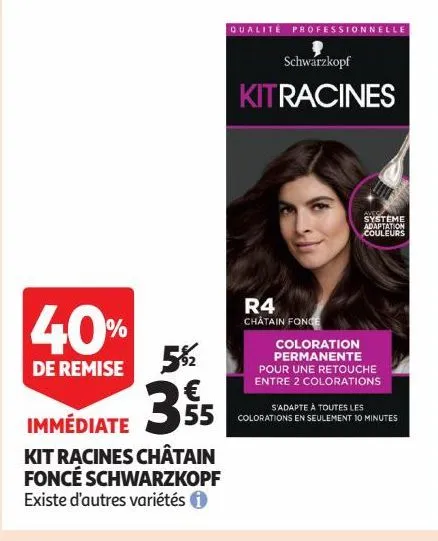 kit racines châtain foncé schwarzkopf