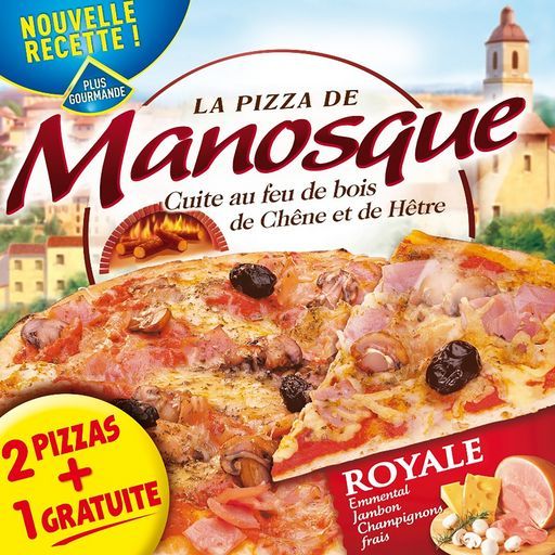 PIZZA FEU DE BOIS ROYALE SURGELÉE LA PIZZA DE MANOSQUE