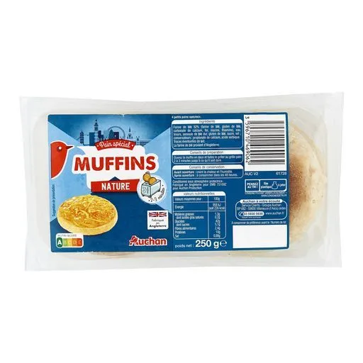 muffins nature auchan