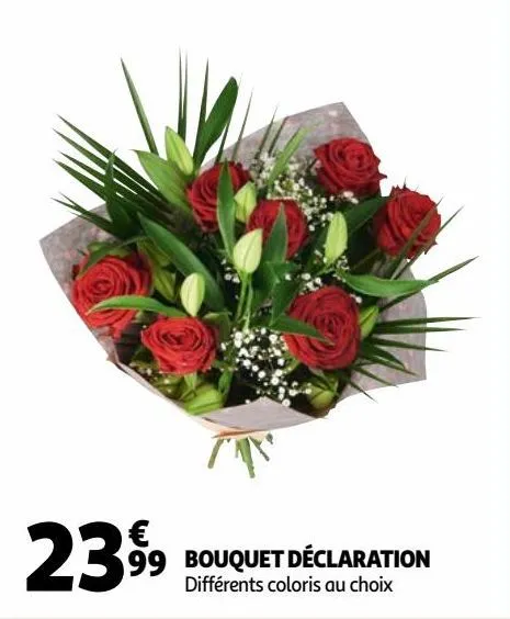 bouquet déclaration