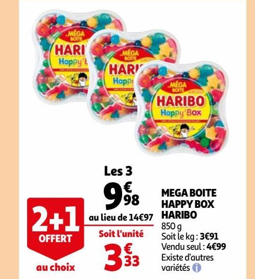 MEGA BOITE HAPPY BOX HARIBO